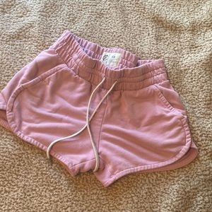 Drawstring high waisted shorts